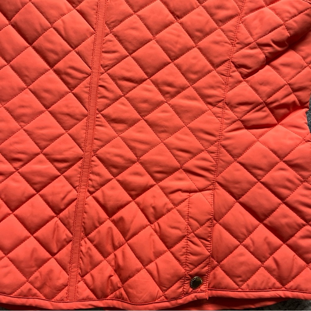 Women’s Ralph Lauren Quilted Vest Large Orange - Picture 8 of 9